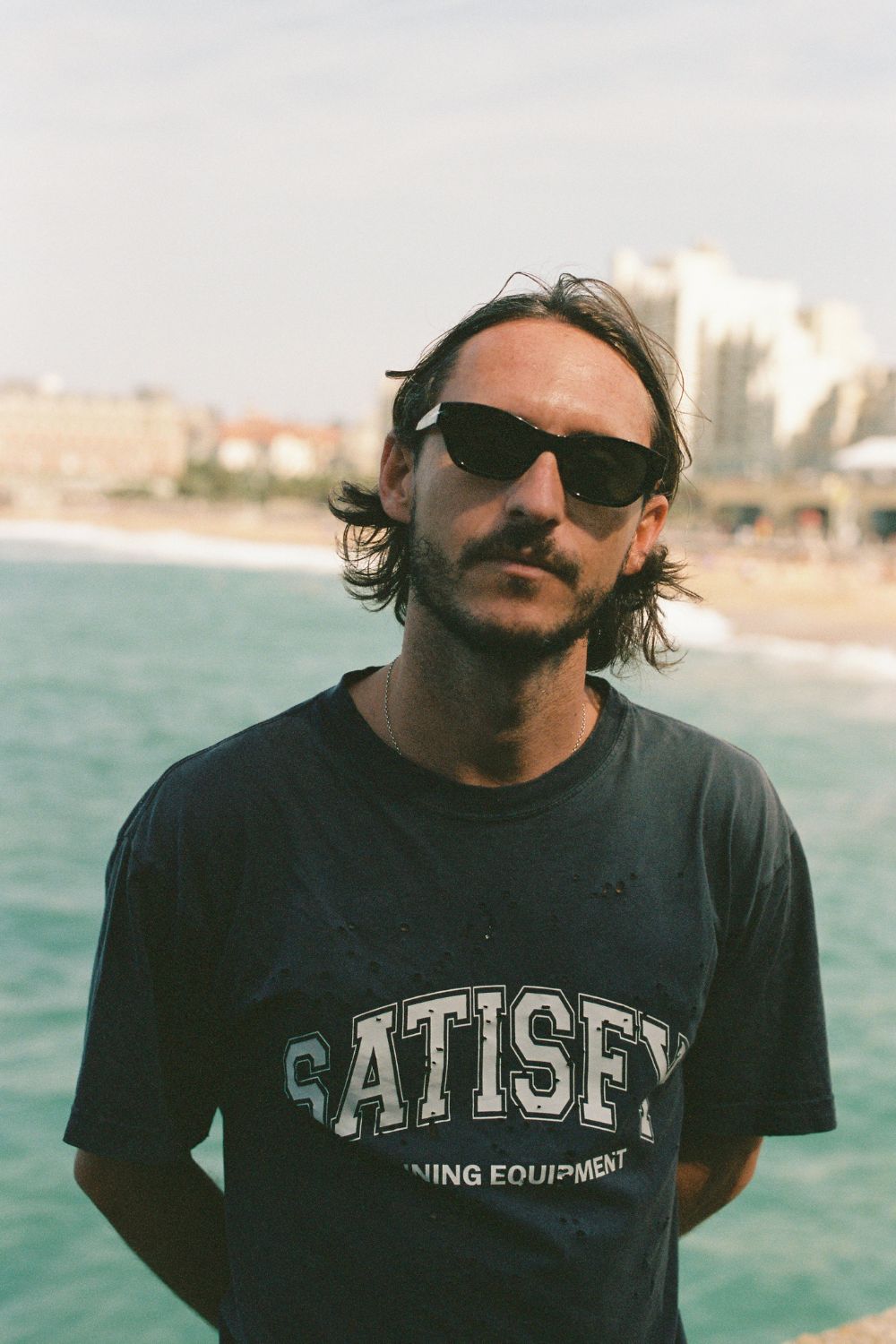 Frequency Sunglasses | Black Polished | Epokhe Eyewear