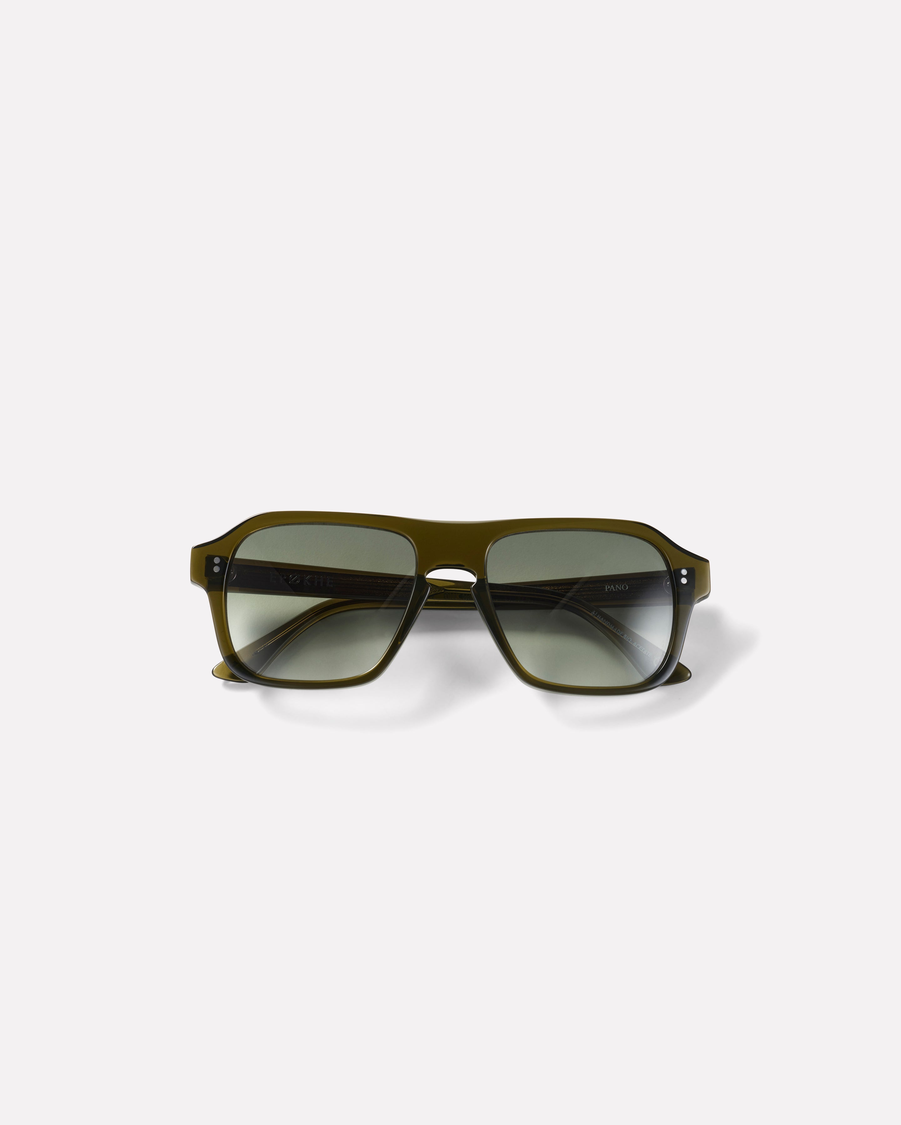 Pano Sunglasses | Army Green Polished / Green | Epokhe Eyewear