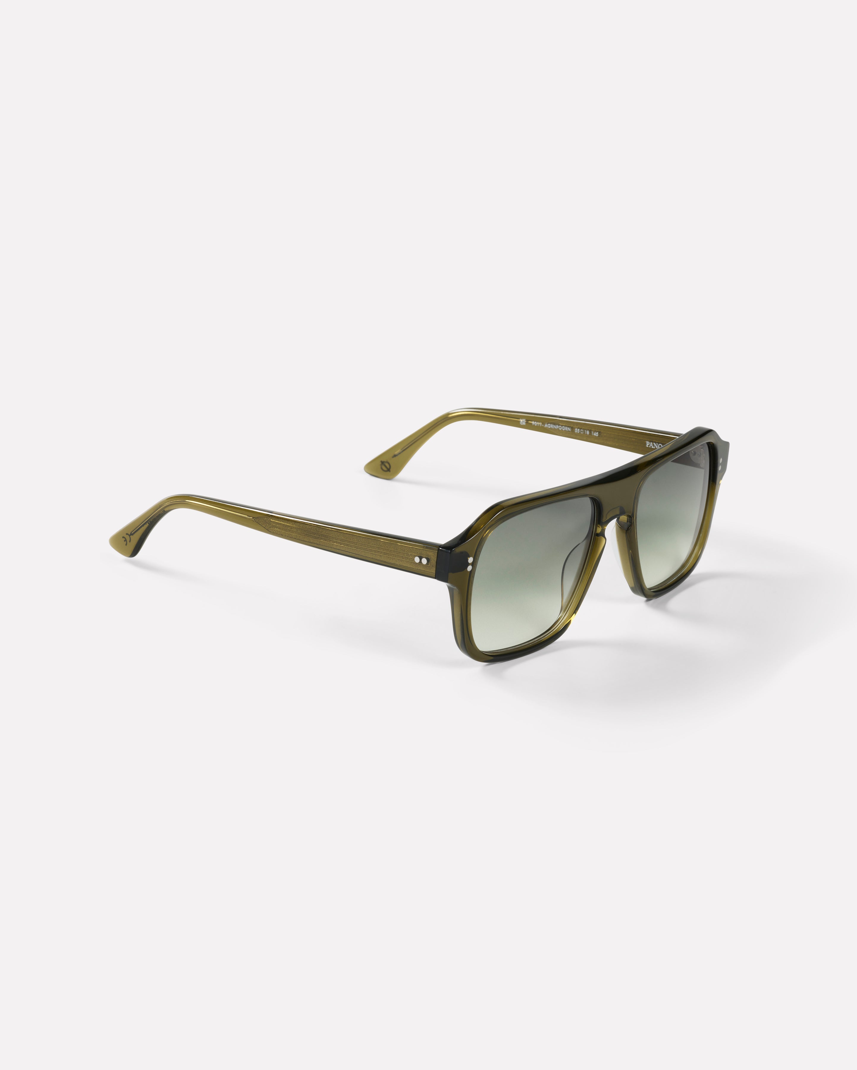 Pano Sunglasses | Army Green Polished / Green | Epokhe Eyewear