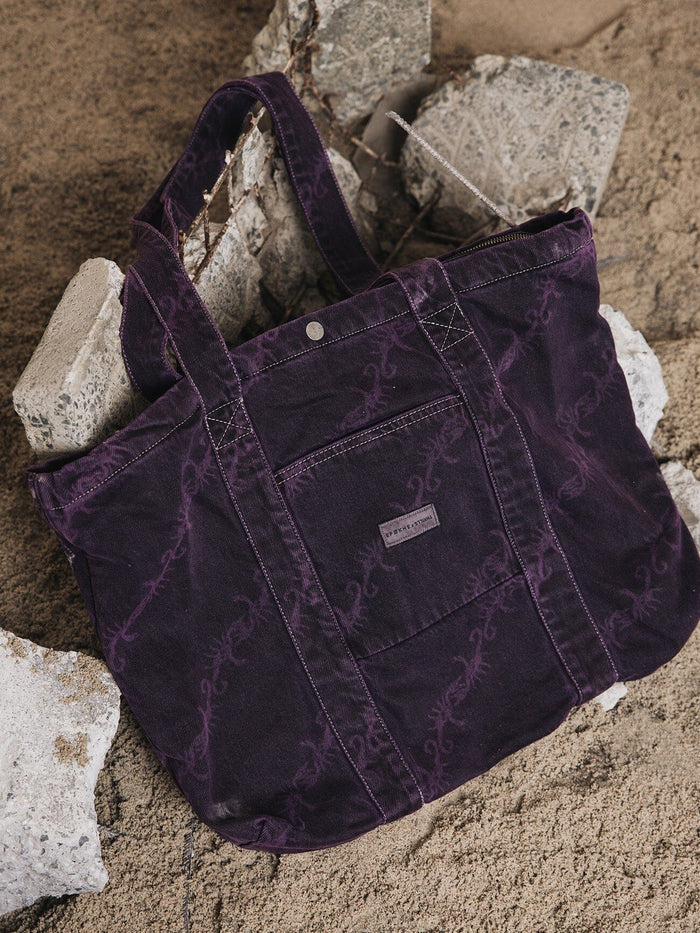 Thrills x Epokhe Denim Scorpion Tote - Black/Purple