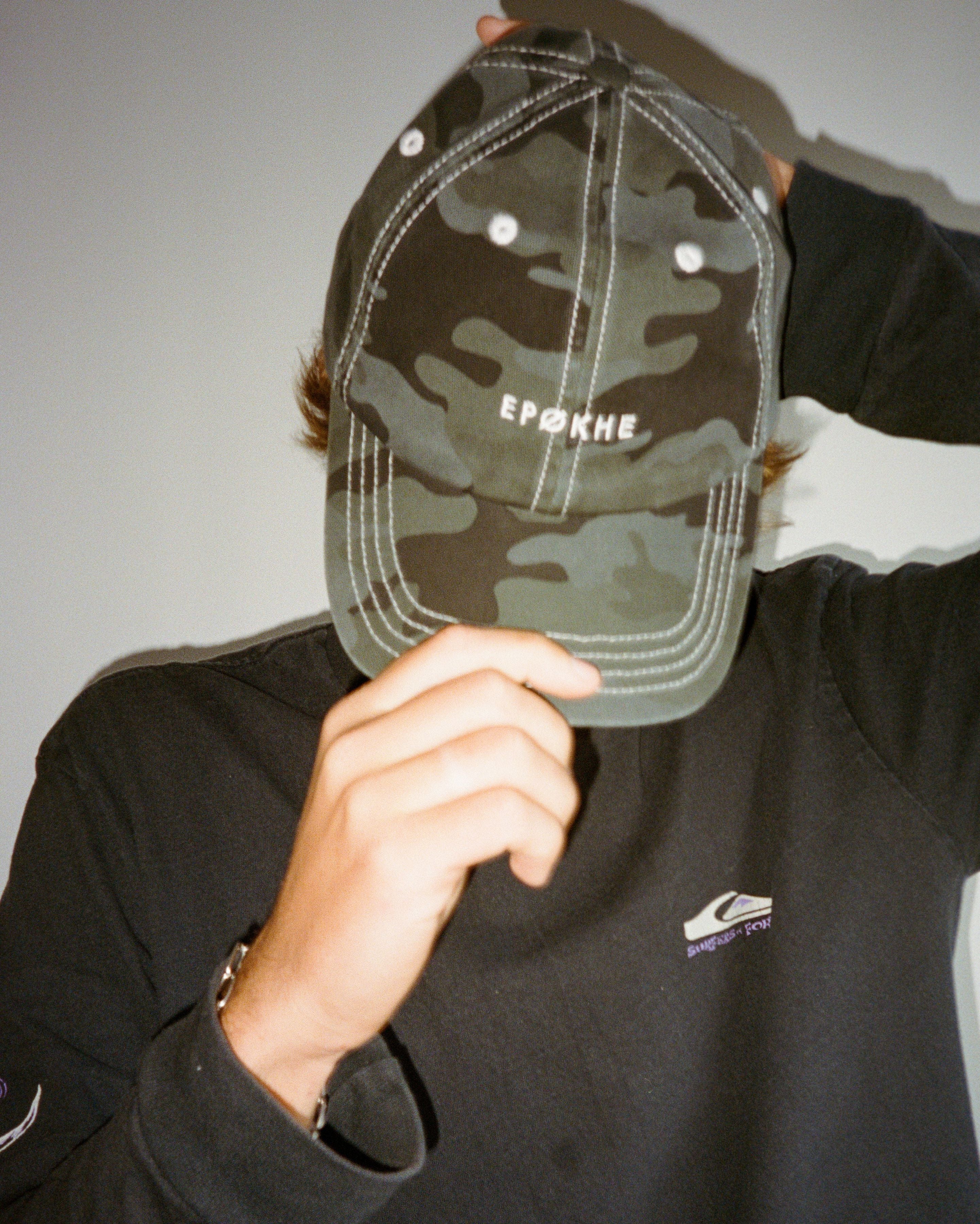 Epokhe Core Cap - Washed Black Camo