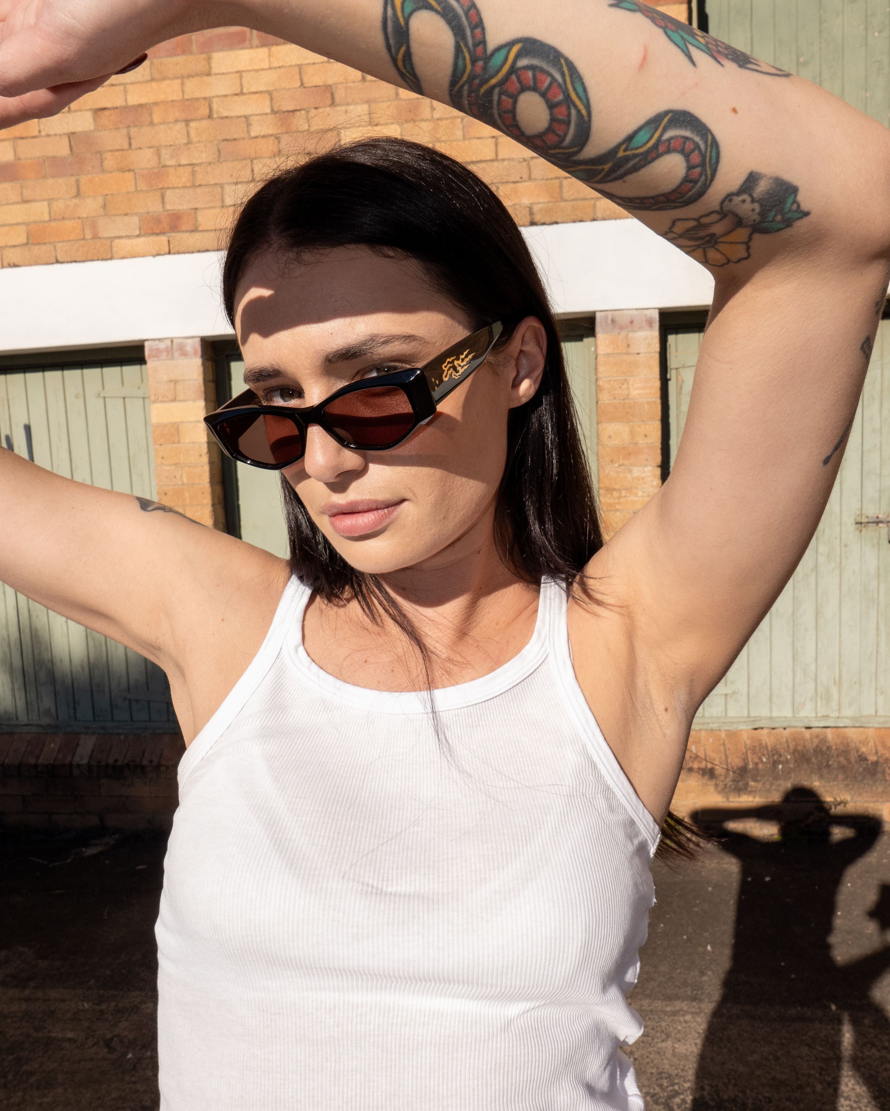 Guilty x Thomas Townend - Black Polished / Bronze - Sunglasses - EPOKHE EYEWEAR