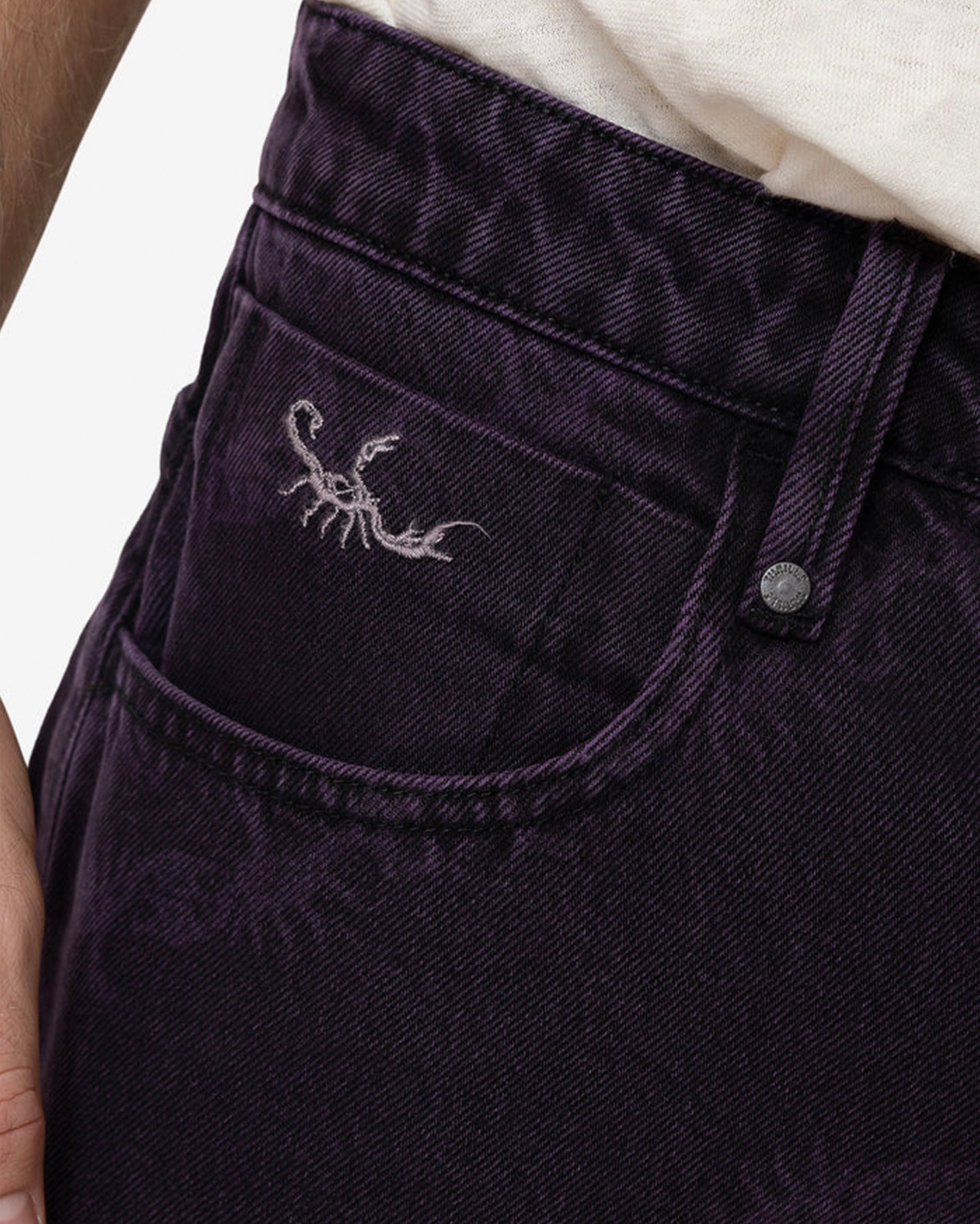 Thrills x Epokhe Big Slacker Denim Jean - Black/Purple