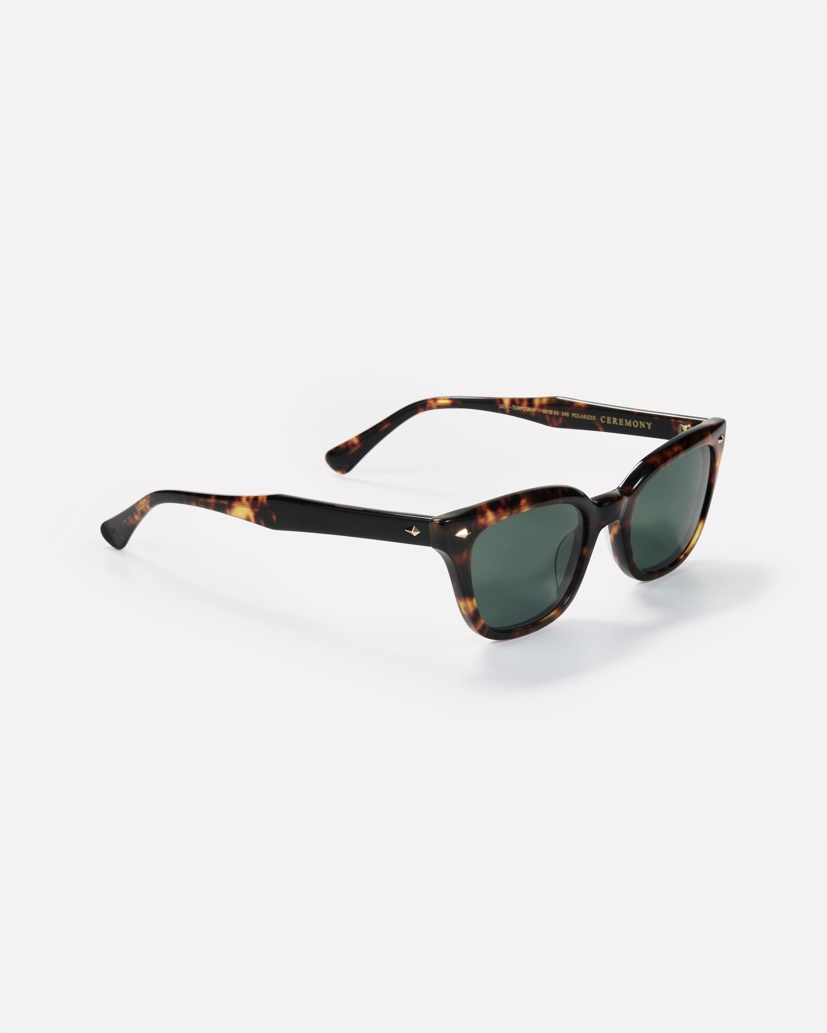 Ceremony - Tortoise Polished / Green Polarised - EPOKHE EYEWEAR Sunglasses