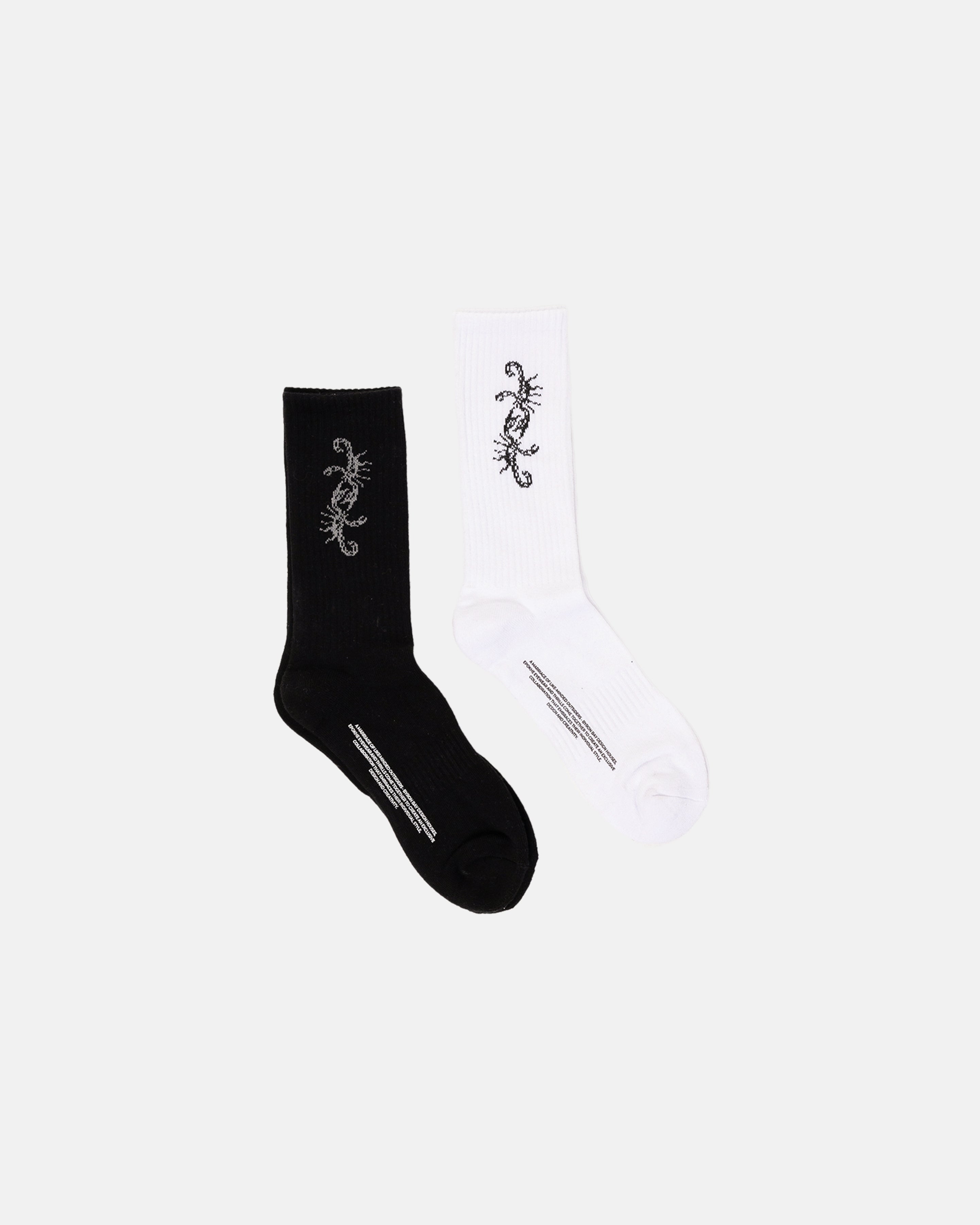 Thrills x Epokhe Scorpion 2 Pack Sock - Black/White